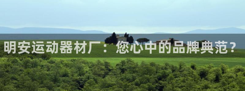 凯捷体育官方：明安运动器材厂：您心中的品牌典范？