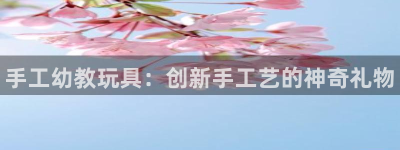 凯捷体育平台注册流程图：手工幼教玩具：创新手工艺的神奇礼物