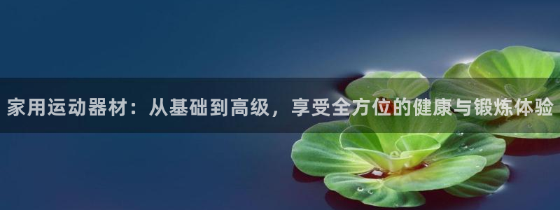 凯捷体育开户：家用运动器材：从基础到高级，享受全方位的健康与