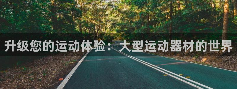 凯捷体育集团官网首页网址：升级您的运动体验：大型运动器材的世